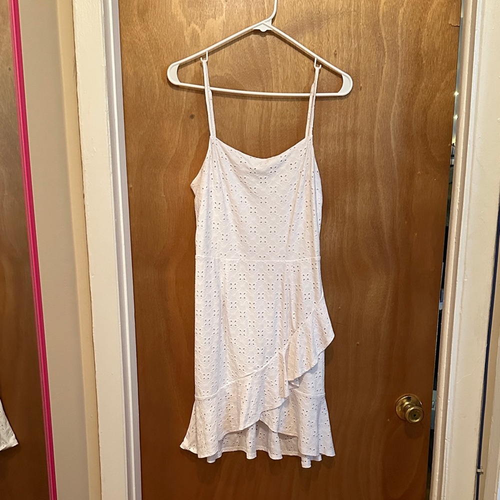 Bar III White Eyelet Dress